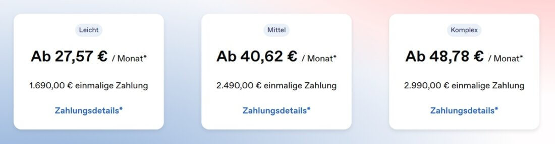 Preise von PlusDental in der Übersicht